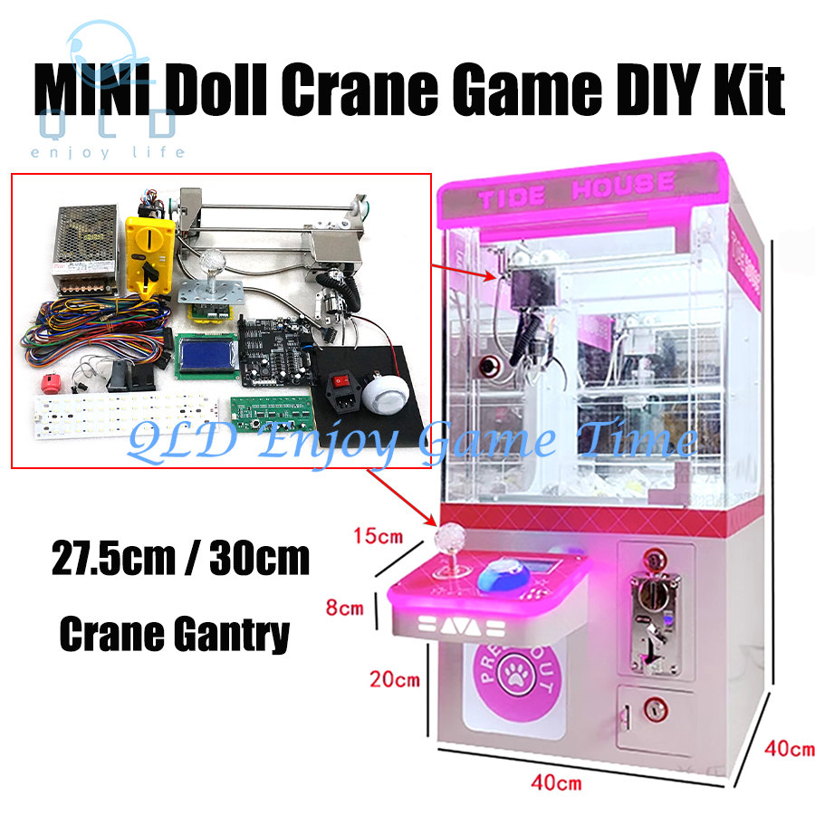 Crane Claw Motor - 25.7cm/30cm Mini Gantry Stainless Steel dengan