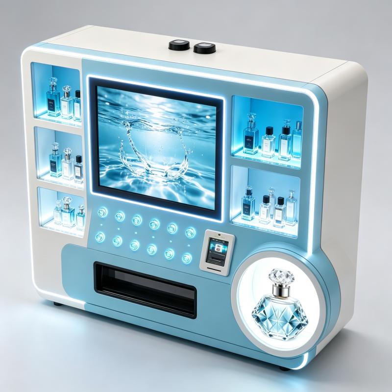Vending Machine Qr Code - Mesin Penjual Parfum Otomatis yang Dioperasikan