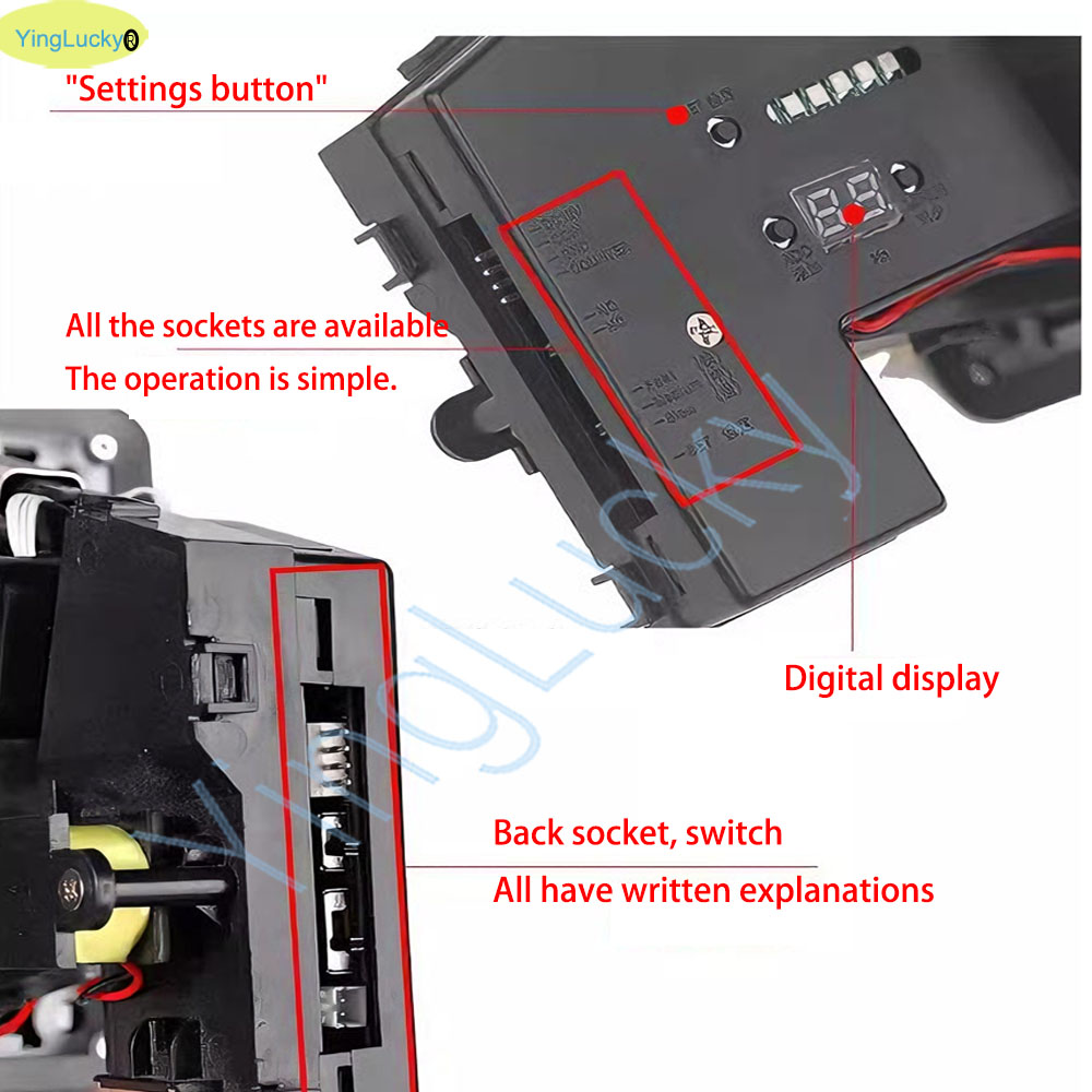 Penerima Koin Multi Warna LED, - Arcade Card Vending Machine ulasan dan harga