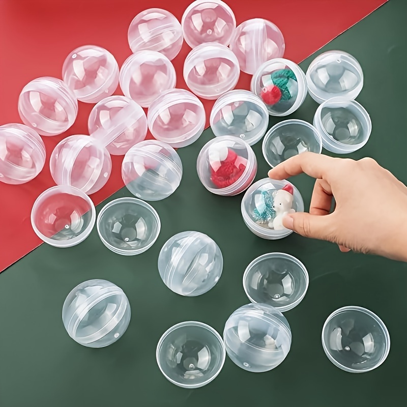 100 buah plastik bening kapsul - Prize Capsule Toy Machine ulasan dan harga